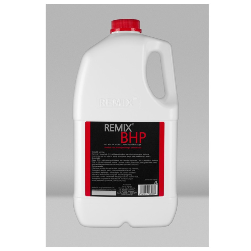 REMIX - BHP do mycia silnie zabrudzonych rąk 3 ltr